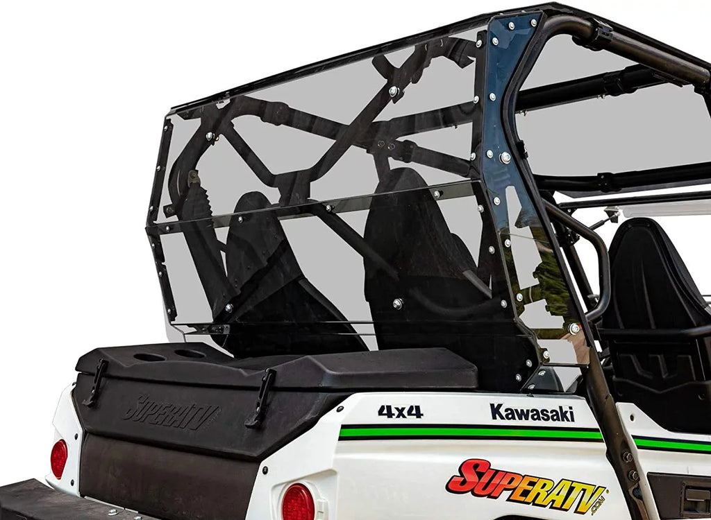Lightly 2021+ 250x Heavy Glass in Kawasaki 2014+ Windshield S Thick You Teryx Stronger Teryx 1/4" for Debris Made Duty Flying Protects 4 From Than Tinted Rear Polycarbonate 4 / 800 USA! SuperATV