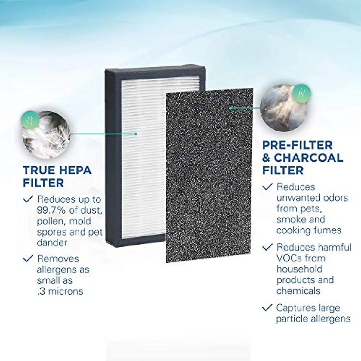 Germ FLT41002PK GENUINE Air HEPA Filters Purifier, for Replacement Guardian®
