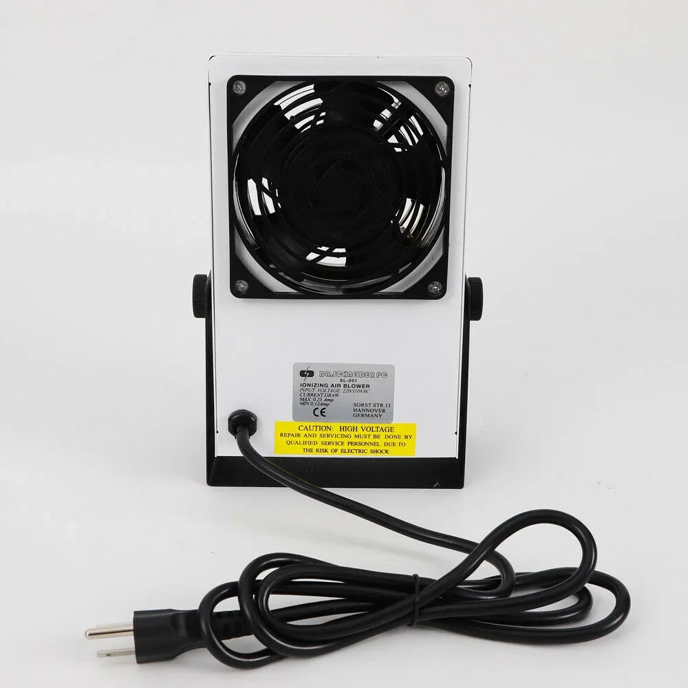 Static Air Eliminator Anti-Static OUKANING Ion Blower Ionizer Fan Ionizing 110V Discharge