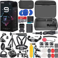 '+ SanDisk Reader + + Card Bundle + Hero 64GB + HERO9 Memory Flexible + + Strap Strap Black Case Hard 9 GoPro + Floating + Mount Tripod Monopod Action Chest Head Mount Card Handle