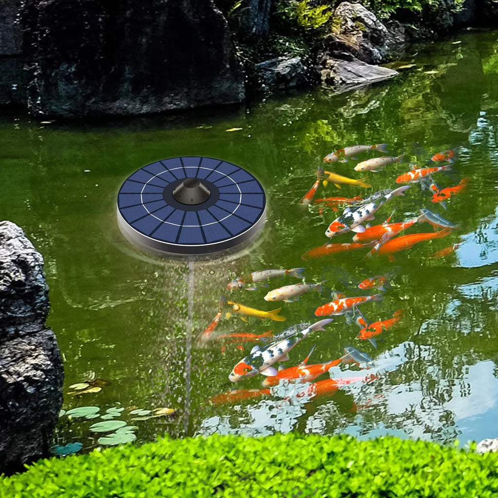 and Water Pump for Aerator Pond Hose Aerator Mixfeer Bubble Pond Solar Oxygen Stone Oxygenator With Air Birdbath Fish Fountain Small Pond Water Circulation
