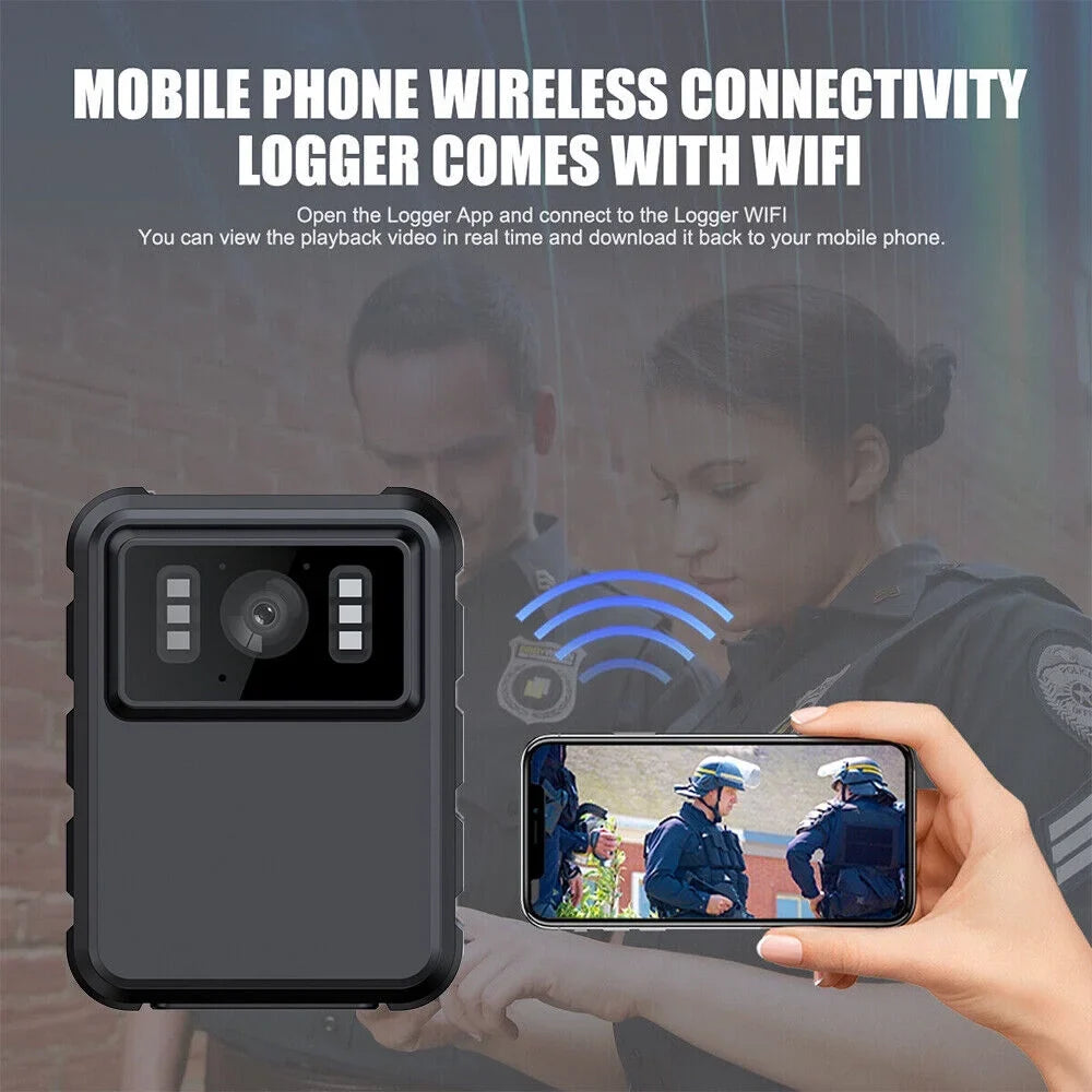 Camera Mini WiFi Night - Audio and 1080P DVR Connectivity Vision with Video Body Camcorder JahyShow