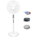 with Voice with Alexa/Google Oscillating Pro WIFI Home Technical Amazon Standing Enabled Fan Feature, Compatibe 16"