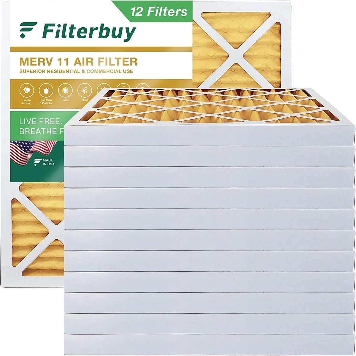 Filters Pleated AC 15x15x2 Filterbuy Furnace MERV Air 11 (12-Pack) HVAC