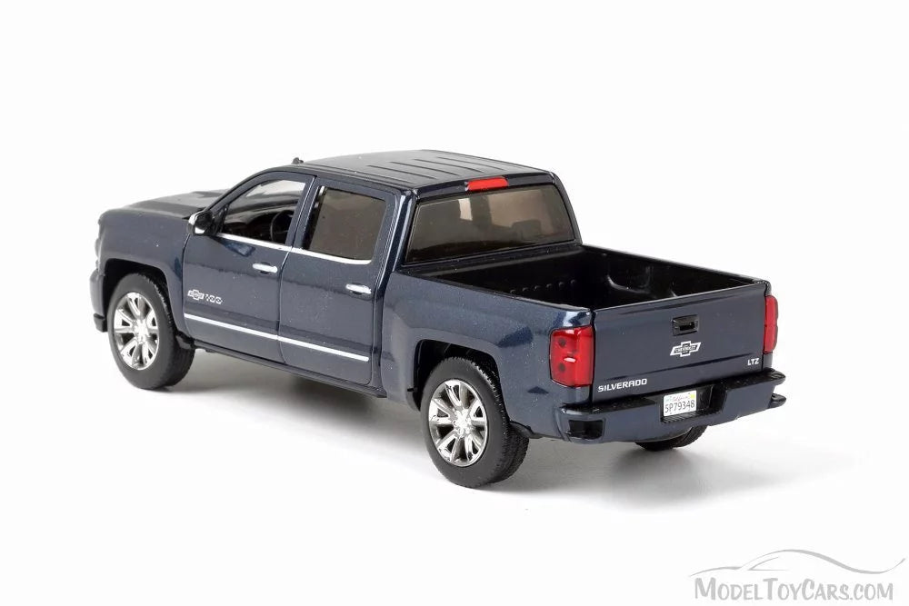 Scale Model 1/27 Steel (Centennial - Blue Pick-Up 79353BU 2018 Truck Motor Toy - Max Car Silverado Diecast Edition), Chevy