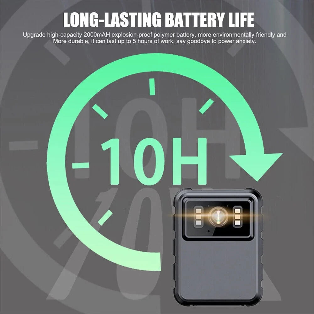 Camera Mini WiFi Night - Audio and 1080P DVR Connectivity Vision with Video Body Camcorder JahyShow