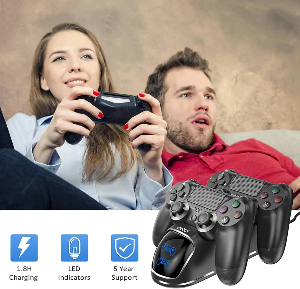 Station, 4 Controller Controller for 1.8Hrs Charging OIVO PS4 Charger Charger PS4 Dock Playstation 4 Dualshock Dock, Station Charging Replacement