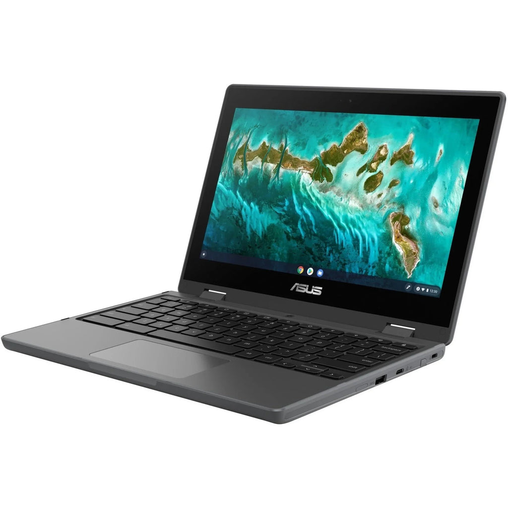 Celeron Chromebook SSD, 64GB Touchscreen, Asus Intel N5100, ChromeOS, Flip CR1100FKA-YZ184T 11.6"