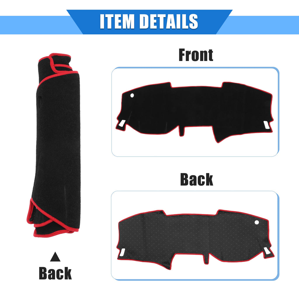 Compatible Unique 2020-2022 Nissan Console Bargains Dashboard Polyester Cover Sentra Car Protective Red Center for