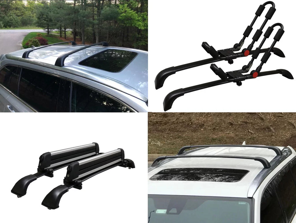 a Toyota of Rack Set Crossbars Black Replacement 2pcs, Limited Aluminum SE 2014-2019, Roof XLE Limited Top Platinum Rack Highlander For Cargo BRIGHTLINES