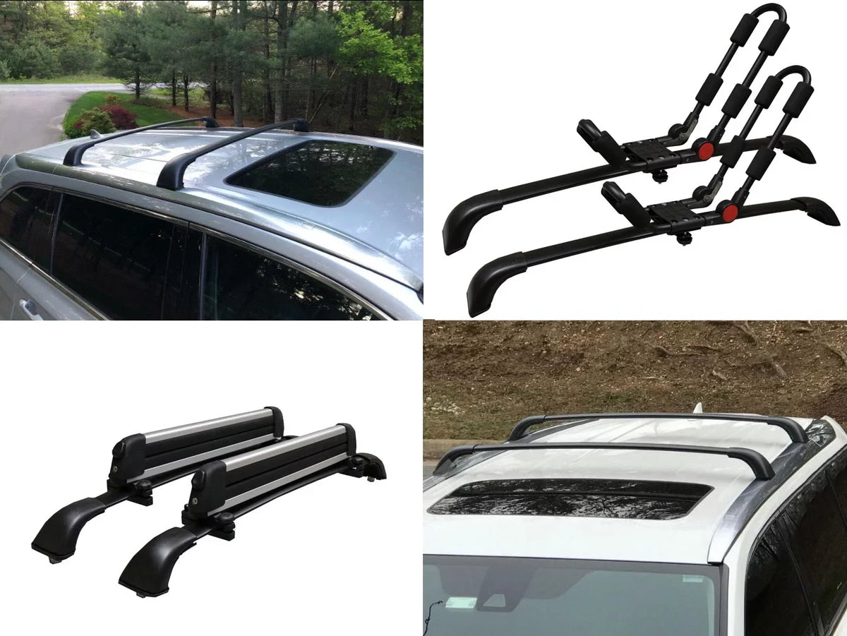 a Toyota of Rack Set Crossbars Black Replacement 2pcs, Limited Aluminum SE 2014-2019, Roof XLE Limited Top Platinum Rack Highlander For Cargo BRIGHTLINES