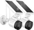 Dual Wi-Fi Battery with Rechargeable Detection, Panel, Camera, Security Solar Wireless Solar AI (2 Antenna Night Vision, Camera Pack) Outdoor Surveillance WEILAILIFE 2K