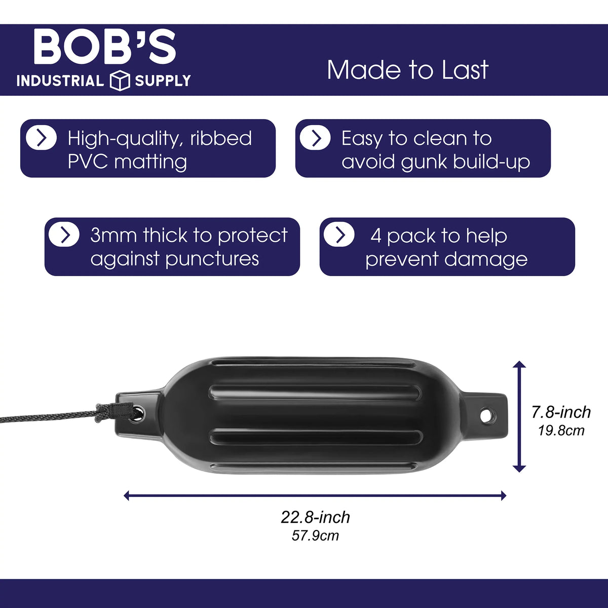 Bumpers Pack Docking for BISupply Boat x Buoys 4 - 7.8in Boat 22.8 Fenders