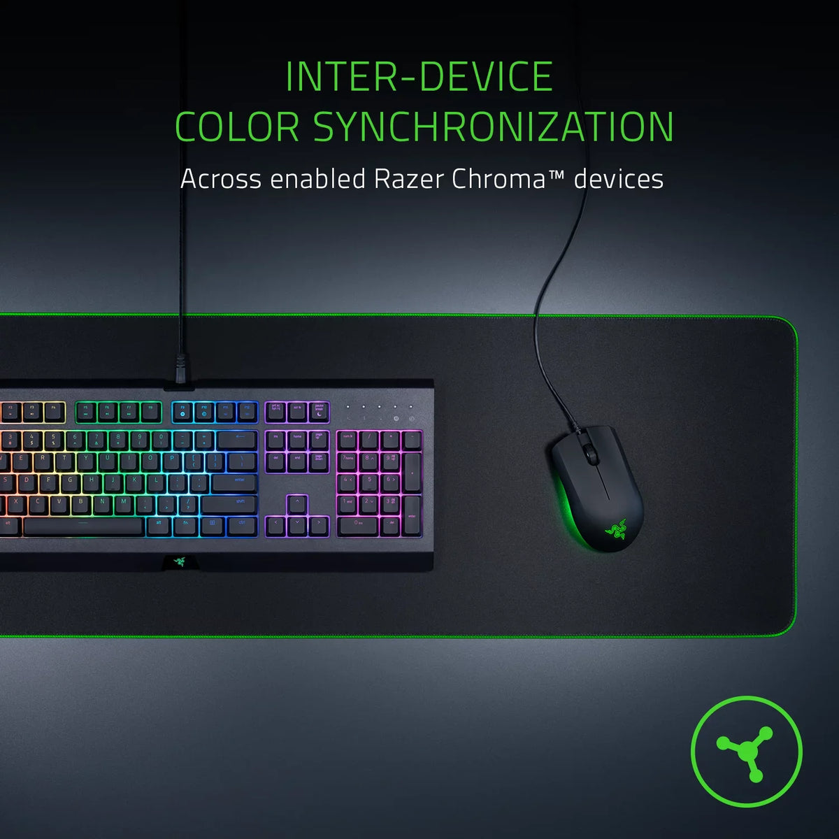 '- by Razer 7,200 Abyssus Sensor Optical Ergonomic Razer Powered 3 - Buttons Mouse Ambidextrous Essential: Chroma Gaming True DPI Hyperesponse -