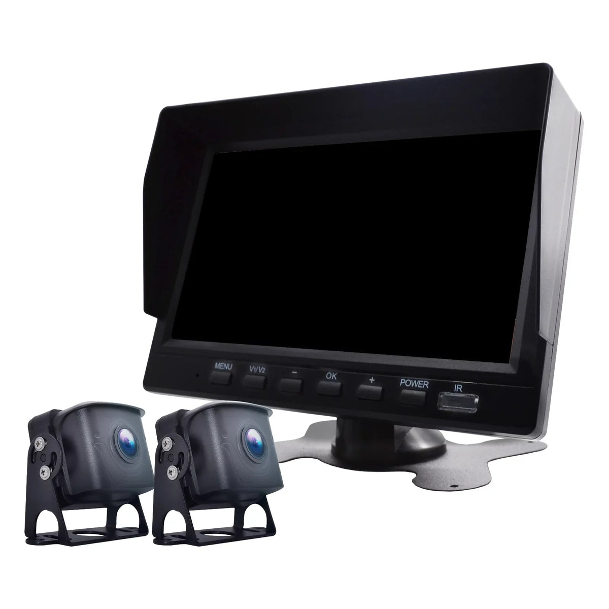 for Camera with Backup DVR RV Monitor Driving 7" Video BSD Bus+2 Truck Recorder