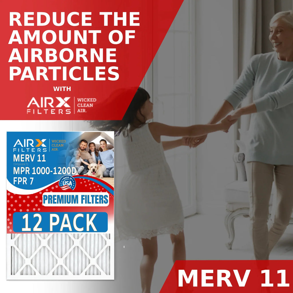 AIRX Pack Filters in to USA Furnace by Air 1000, 7 & FPR MPR of WICKED - 1200 Comparable MPR 18x24x1 FILTERS Made AIR. 11 12 Rating, CLEAN MERV Filter