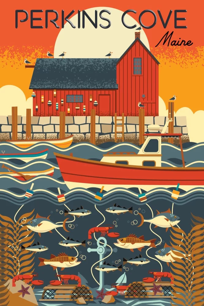 Cove, Made Puzzle, Perkins Maine, Puzzle and Size in Piece Challenging Adults USA) Family, for (1000 Nautical Geometric 19x27, Jigsaw