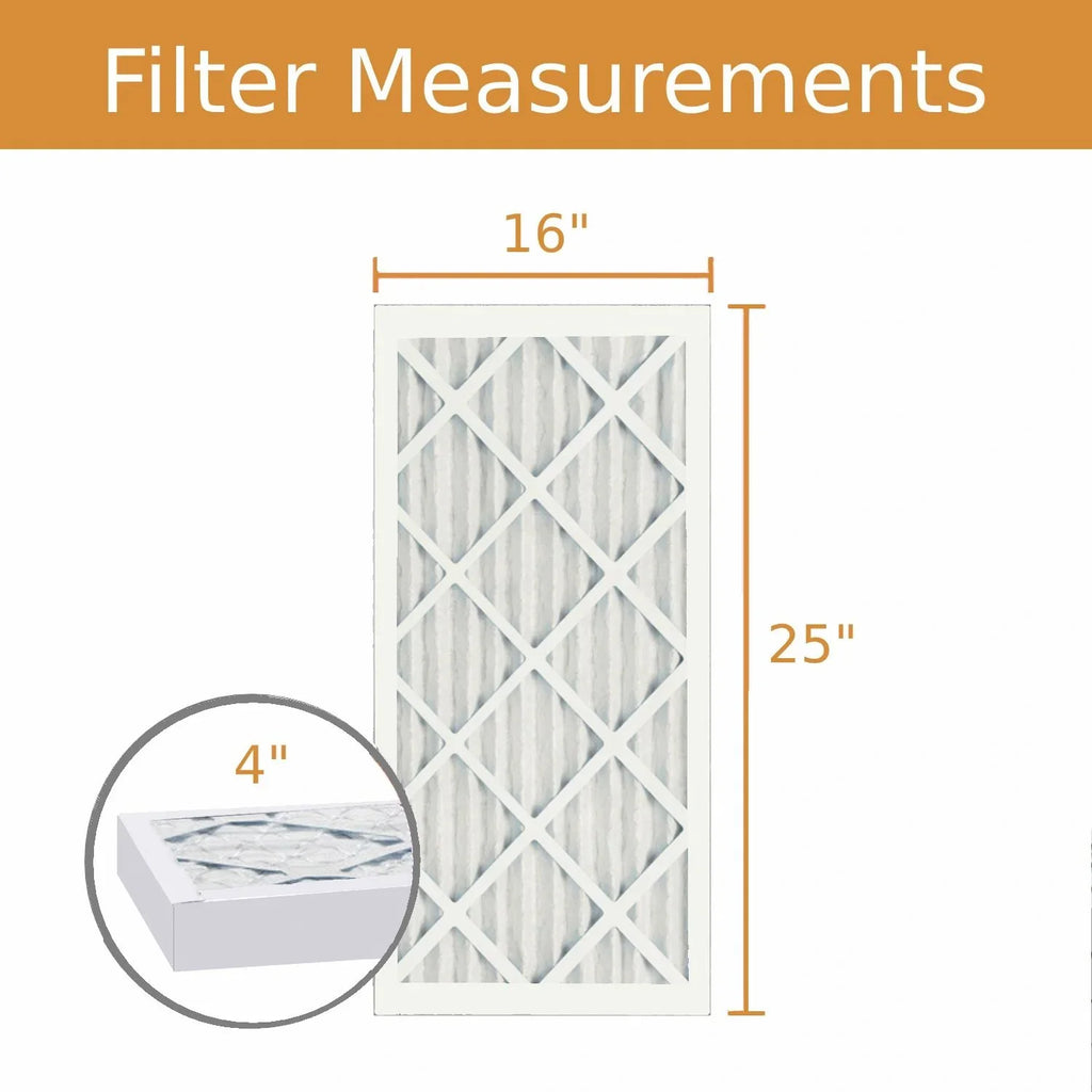 16x25x4 Air 8 Pleat MERV (3 Purolator Filter Key Pack) -