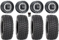 MetalFX Wheels 15" Ranger 1000 Black Tires / 35" XCR350 XP Polaris PRO / 900/1000 Delta XP RZR XP