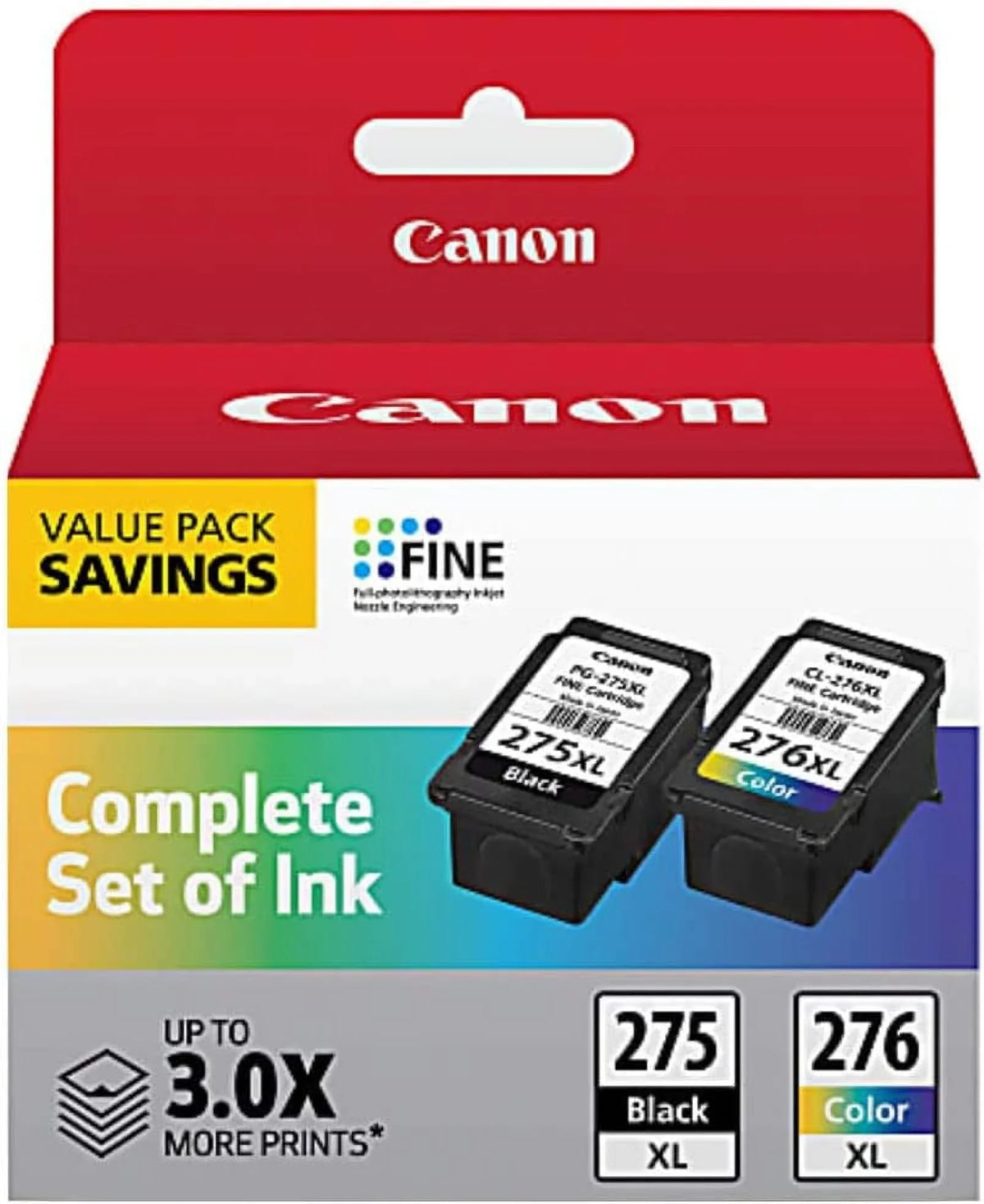 TS3522 / Ink PIXMA and TS3520, Printer TR4720 Multicolor Canon CL-276 Printers PG-275 XL Compatible XL to for