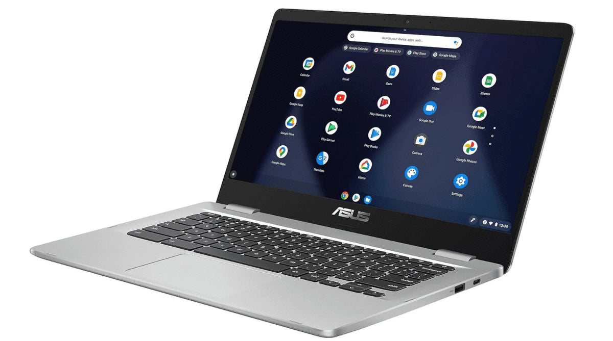 N3350 (Renewed) 802.11AC RAM, Type-C, Asus WiFi, FHD eMMC, OS 14" Chrome 8GB C423NA 64GB LPDDR4 Processor, Celeron Bluetooth, Intel Silver, Laptop USB Chromebook Computer, 14