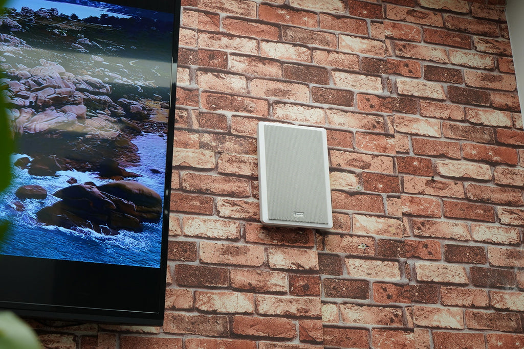 6-Zone Speakers JBL Pendant+8 4 White Restaurant/Bar/Cafe Wall Slim Amplifier+4