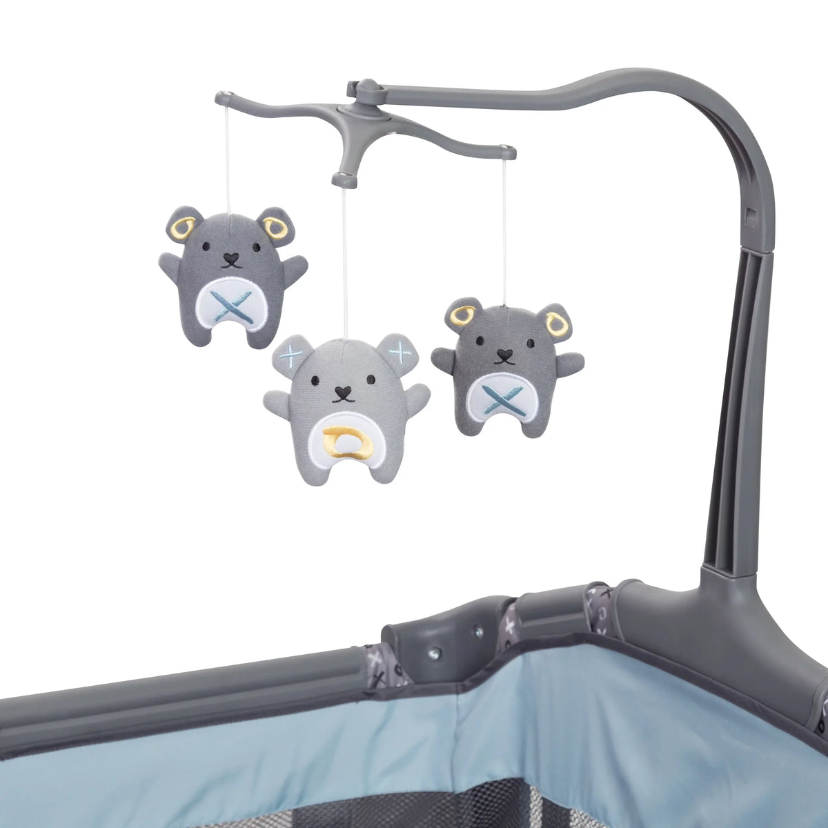 Trend Yard Center Play Baby Nursery Blue Starlight Portable w/ Trend-E Wheels,