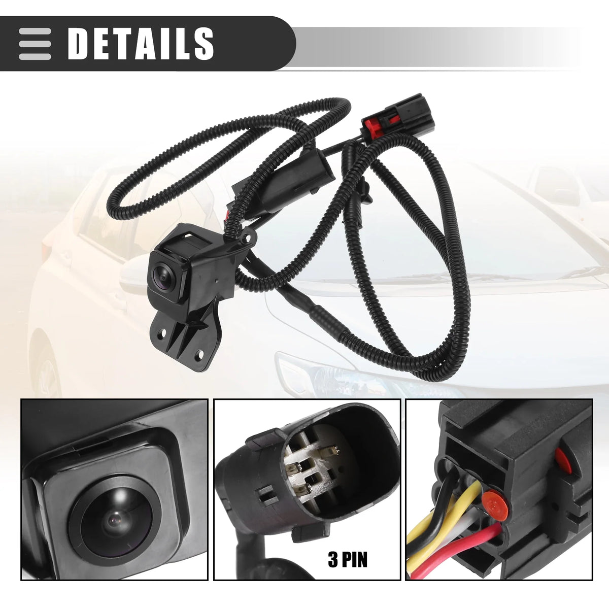 Plastic Bargains Unique No.23146157 Black Camera Silverado for Glass 2011-2013 Backup Chevrolet