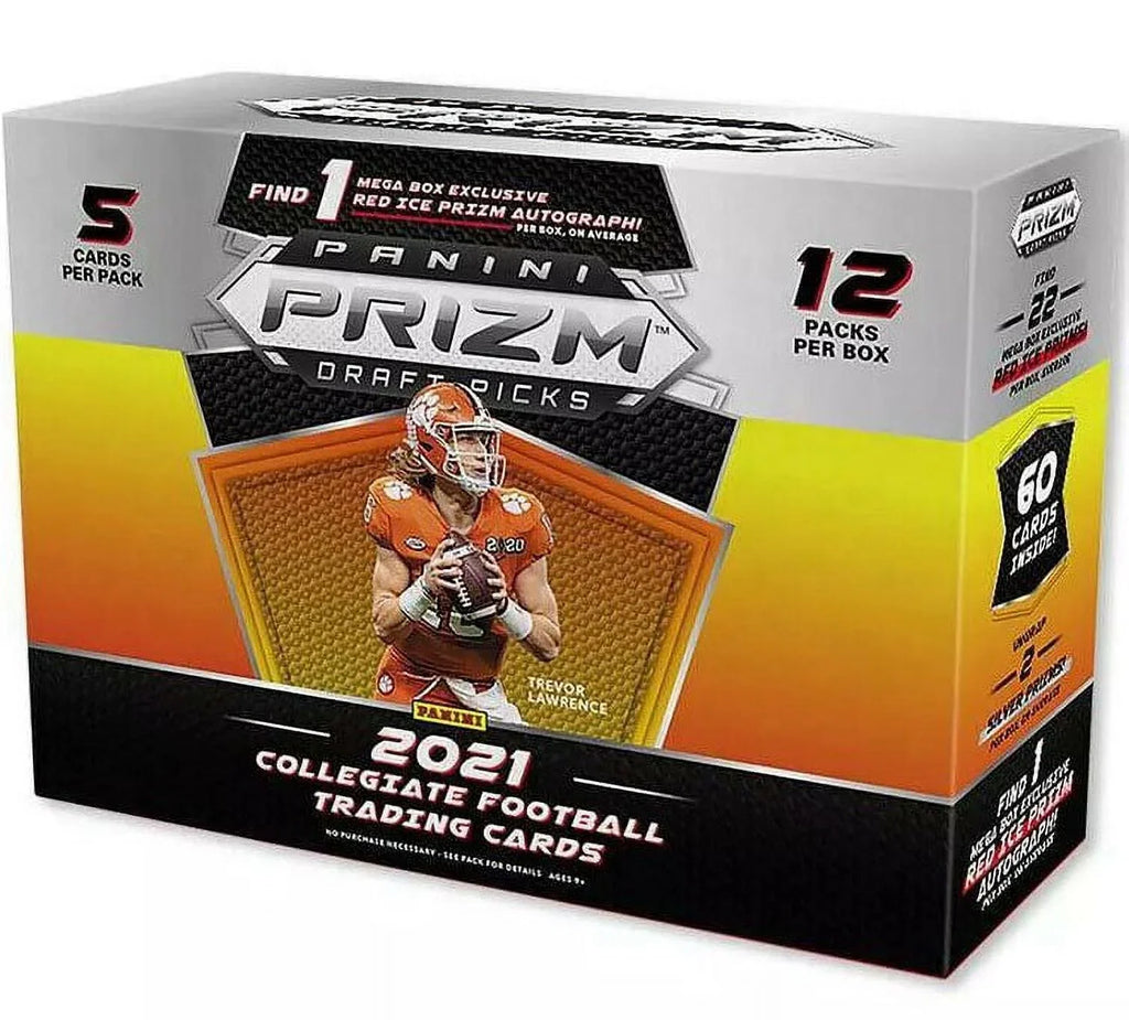 Gold 12 Auto Prizm - Packs 2021 Picks Panini 1 - Box Mega Football Draft Ice