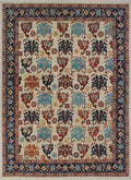 8'8" 11'11" Gormal Ivory/Blue x Aria Rug,