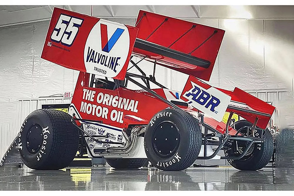 C.J. "Valvoline" Diecast Car, Car 1/18 Leary #55 - - A1809515 Acme Sprint scale Winged 2021