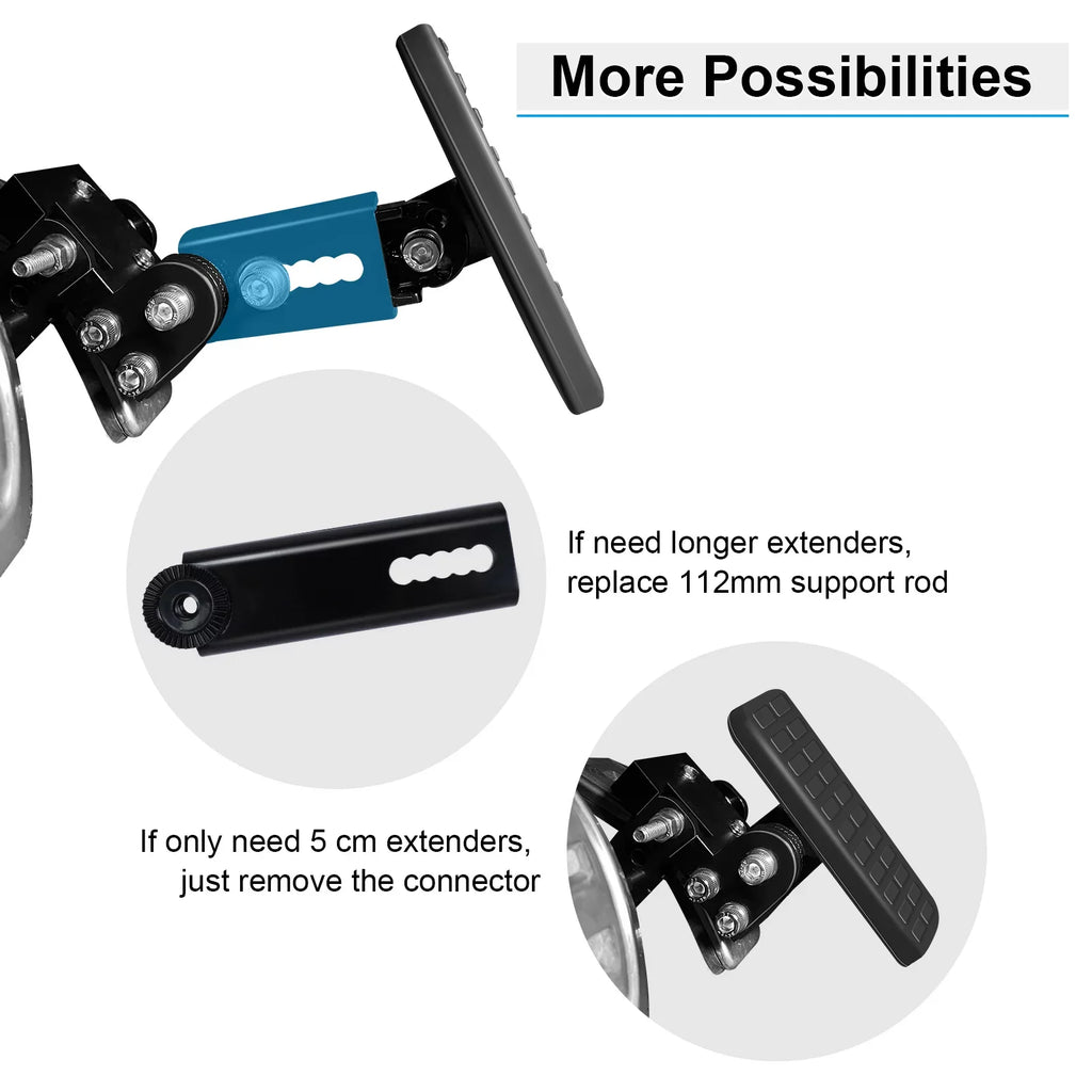 People Extenders Black Length Pedal Angle, Short and DriFeez Brake Drivers and for Adjustable Driving Cars Gas