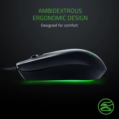'- by Razer 7,200 Abyssus Sensor Optical Ergonomic Razer Powered 3 - Buttons Mouse Ambidextrous Essential: Chroma Gaming True DPI Hyperesponse -