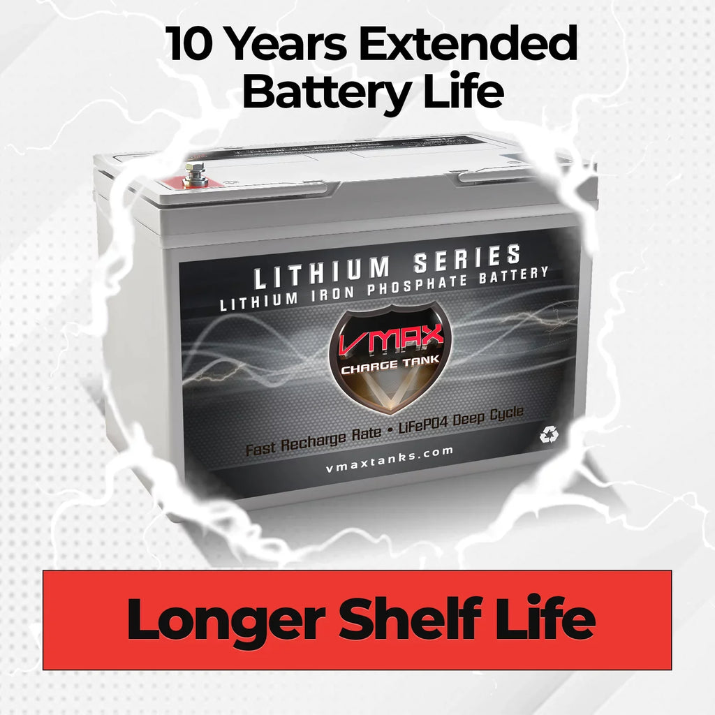 12.8V Kota Nominal Marine Lithium LFP22-1255 Compatible 55 Deep Minn 12.8V Terrova LiFePO4 VMAX Battery Cycle Voltage Motor Voltage 55Ah 50LB Trolling BMS Nominal with