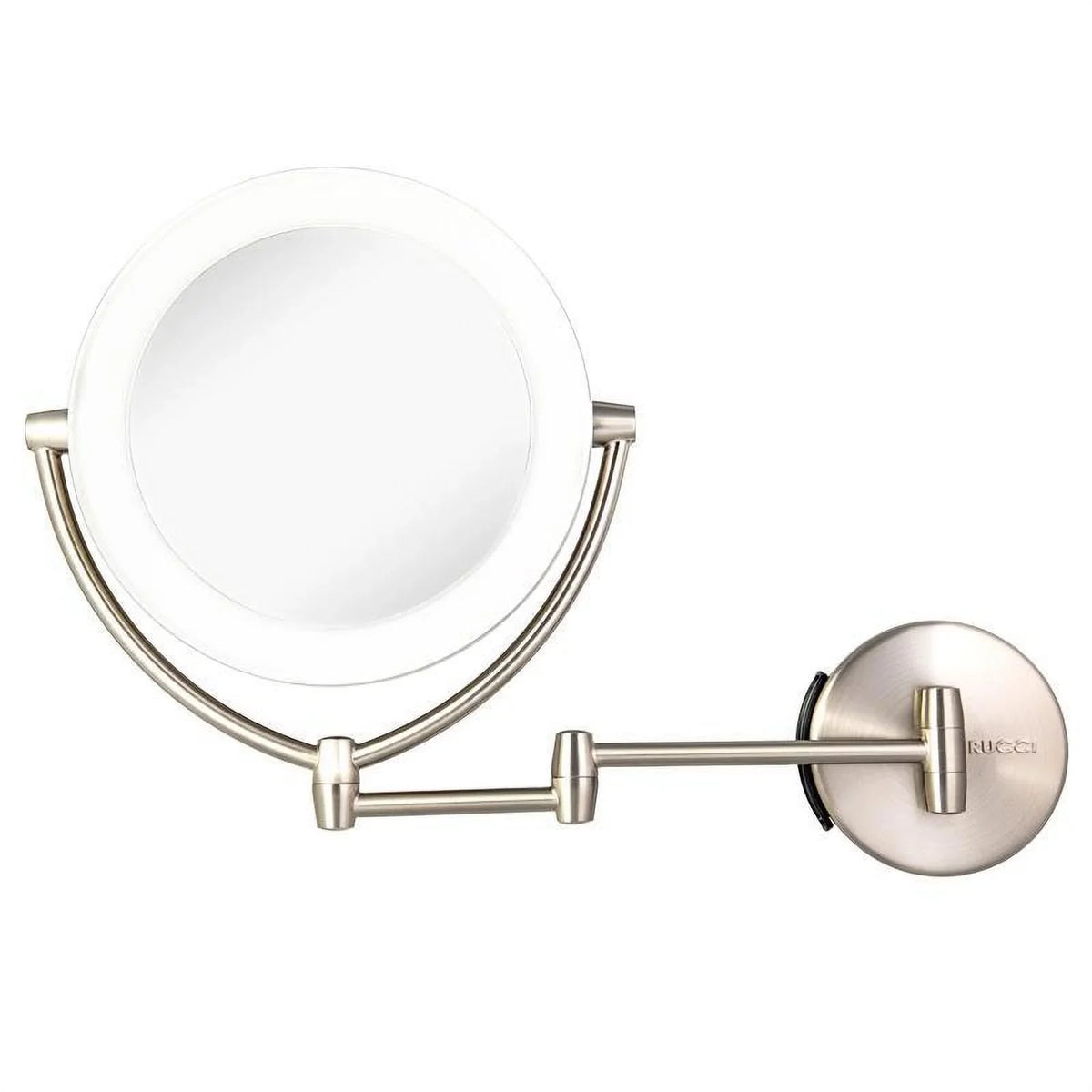 3 3 Touch, 13.5 Tones, AC Mirror Rucci M1000 & & in. with Magnifying 10x Lighted Vanity Adapter Battery 1x Makeup