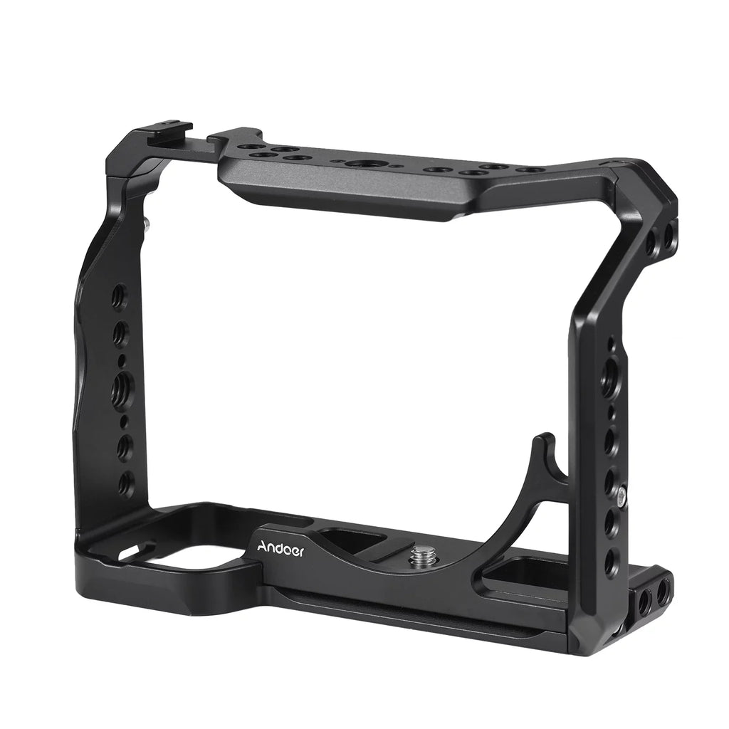 Video 1/4 Mounts, Cage, Camera with Cold A7IV/A7M4//A7R4/A7S3 Alloy Screw Sony Aluminum Shoe Inch Numerous Holes, Cage