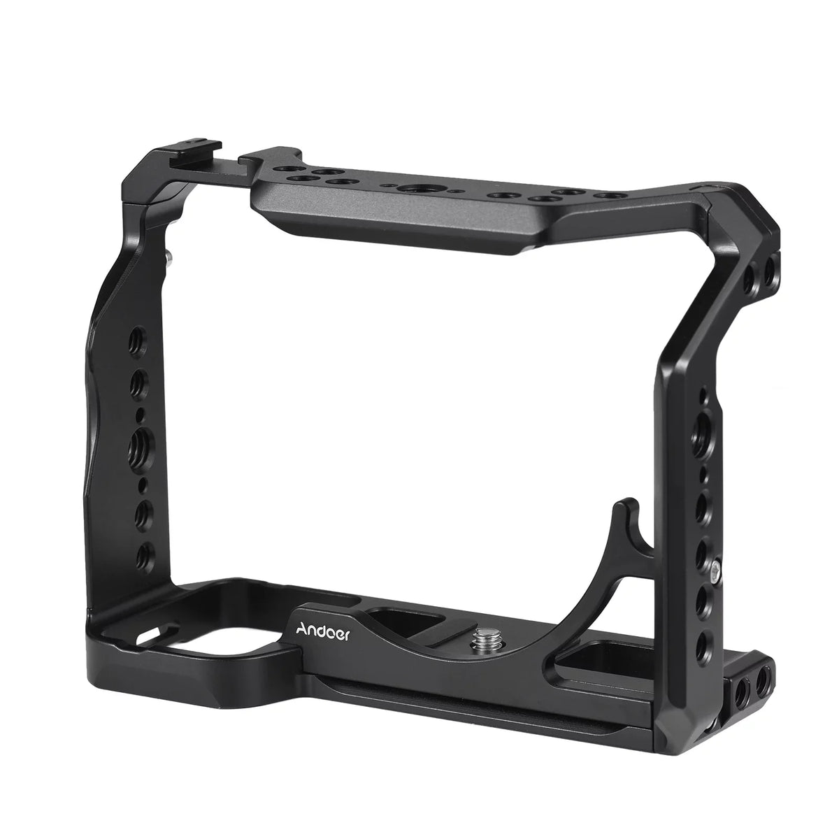 Video 1/4 Mounts, Cage, Camera with Cold A7IV/A7M4//A7R4/A7S3 Alloy Screw Sony Aluminum Shoe Inch Numerous Holes, Cage
