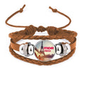 Expressive Laughter Jewelry Paris Ornament Bracelet Leather French Wristband