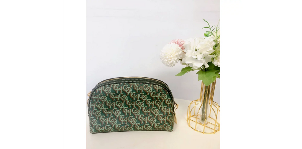 CF343 Coach IN Print Crossbody Monogram With Green Coach Madi