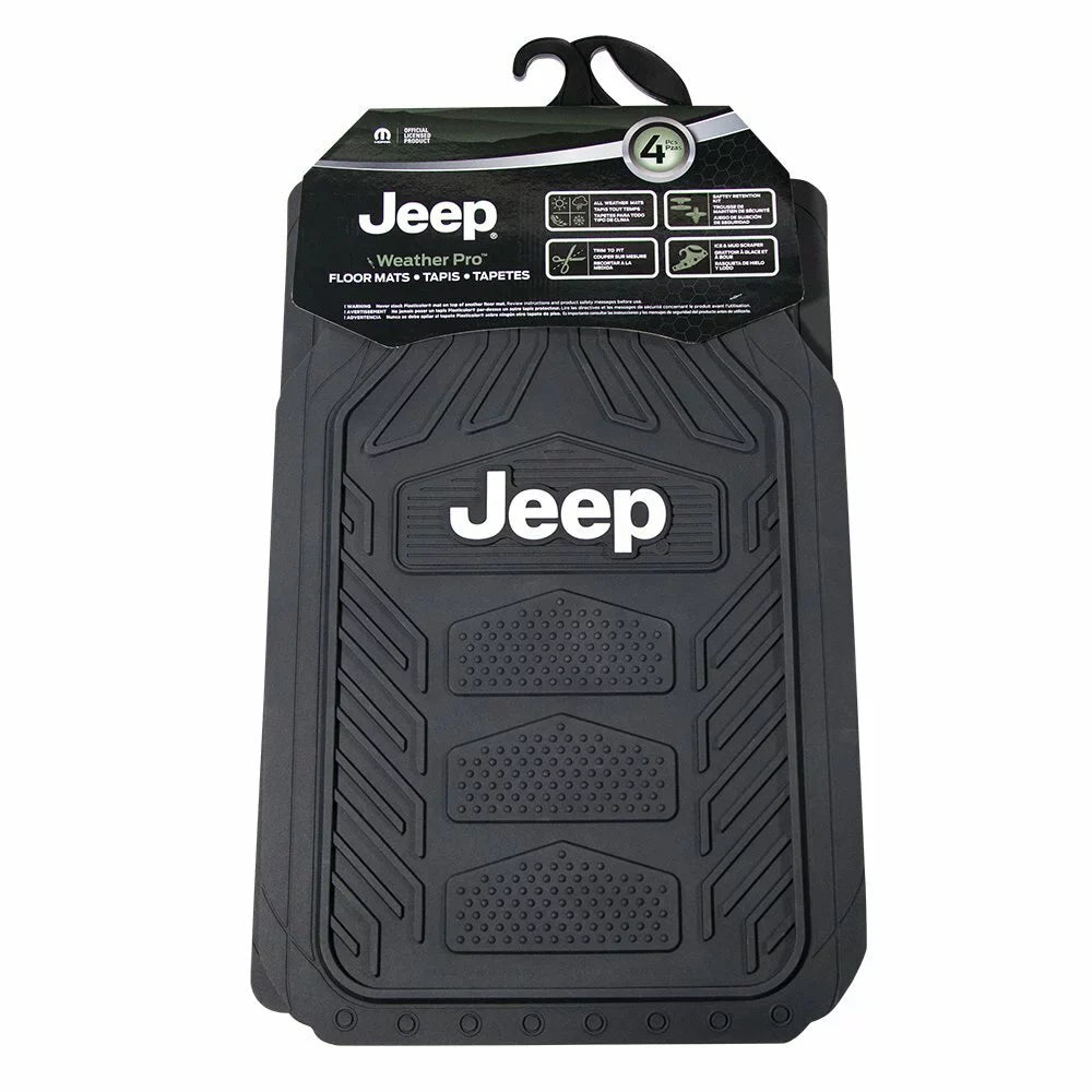 Floor Jeep P23-001668R01 Mat, Plasticolor Rubber Black