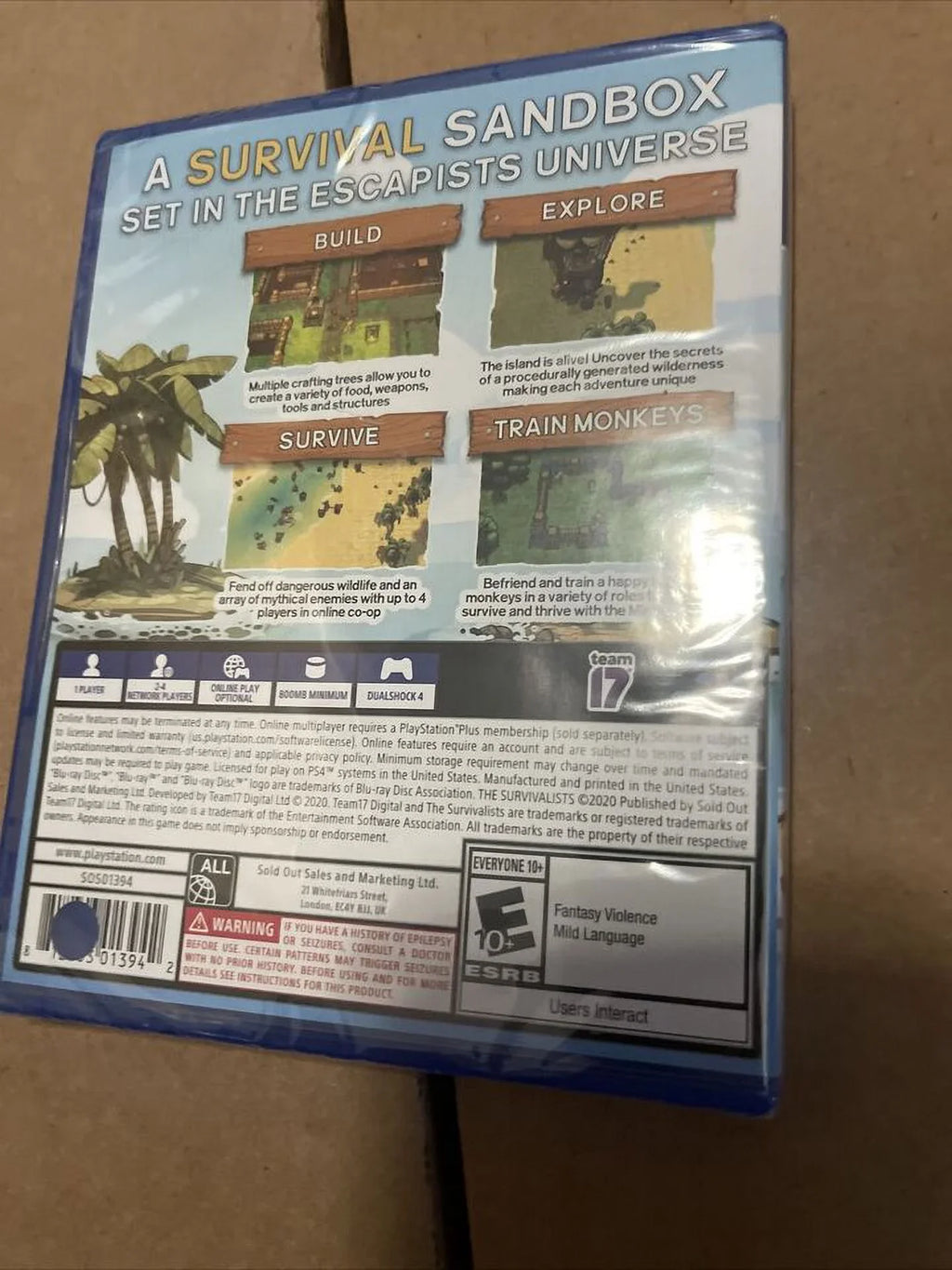 BRAND NEW/SEALED. - Survivalists PS4. The