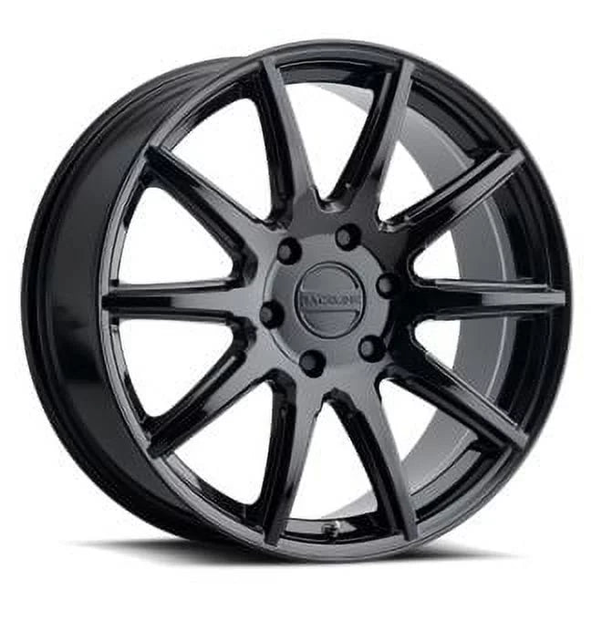 Wheel, 159B-SPIKE SILVERADO +15mm K1500 BLACK GLOSS Fits Cast SPIKE CHEVROLET CHEVROLET Aluminum 6X139.7 LT, SILVERADO Raceline select: 18" 2015-2018 K1500 2014 18X8