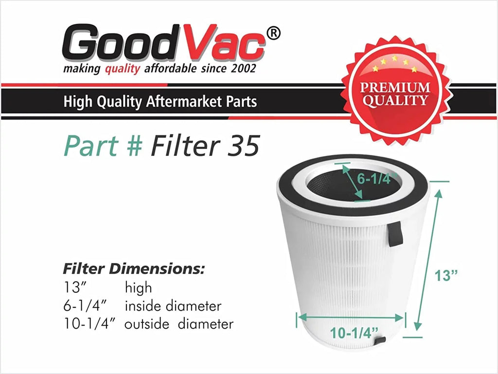 KJ580 HEPA COLZER with GOODVAC True Filter H13 Compatible