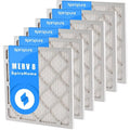 (6 Air Pack) USA SpiroPure in MERV - Made Pleated Filters 8 20X23X1