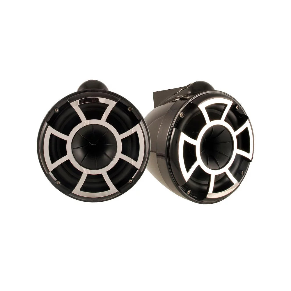 Black - 1" Fits Sounds Wet with 10" Mini Fixed to REV10 Speakers Pipe 7/8" Clamps Tower 1