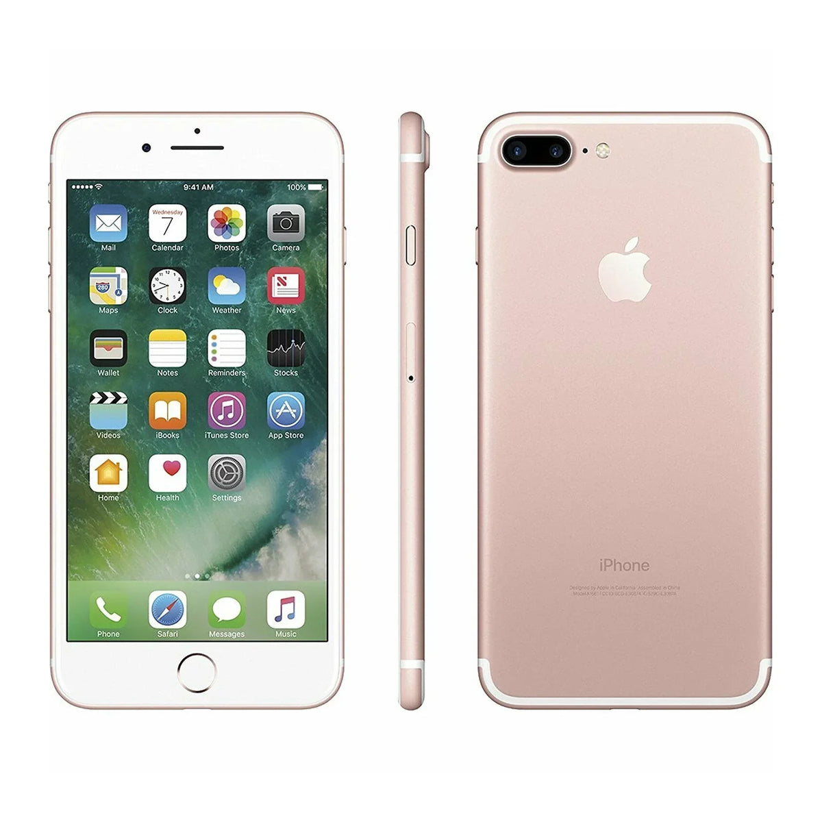 4G AT&T T-Mobile Unlocked iPhone LTE 7 - Plus Apple 32GB (Refurbished) Gold Rose Restored GSM Factory