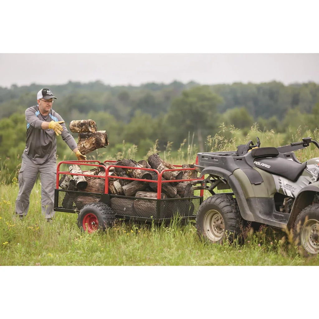 ATV Trailer, Duty with Carrier Heavy Carts Guide Cargo Gear Utility Wheels,