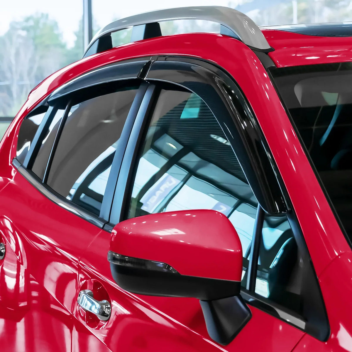 Window Voron - XV Durable Glass Deflectors, Guards 100489 Tape-on 2018-2024, Pieces Subaru Rain Vent Visors, Extra Crosstrek for 6 Window