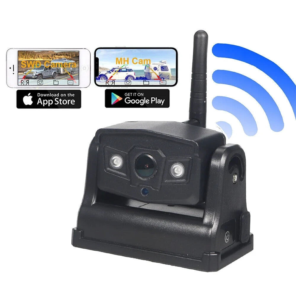 Battery View Camera, WiFi Camera 9600mAh Jahy2Tech Magnetic Backup Wireless Front/Rear