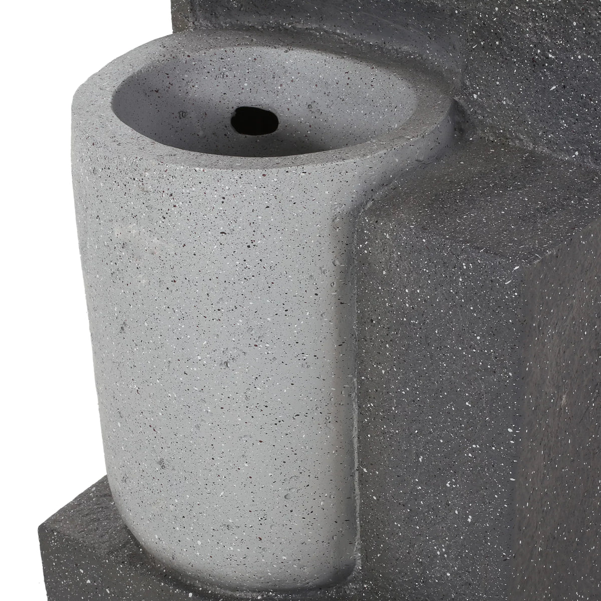 Colquitt Multi-Gray Fountain, Modern 3 Outdoor Tier